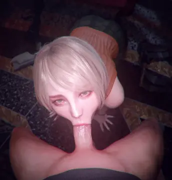 Ashley sucking off Leon (Checkpik) [Resident Evil]