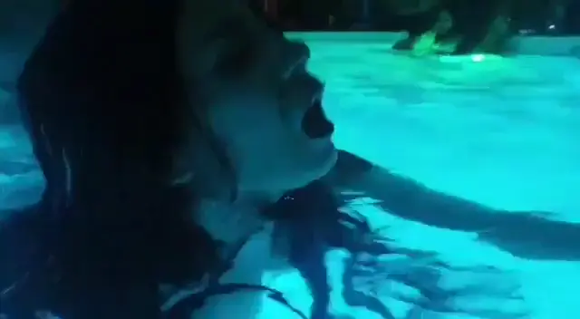 GiselleMontes - pool turn up