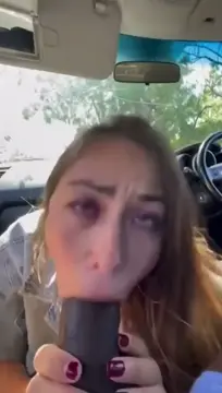 Sucking her man before he goes for work