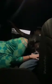 Indian wife sucks and fucks white tourists dick while cuck husband drives the car