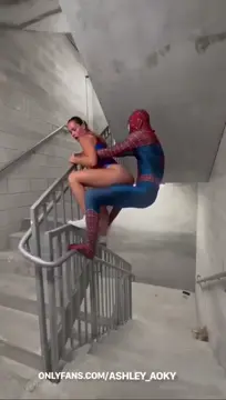 PAWG slut fucks Spider-Man