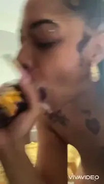 Yella with tats riding