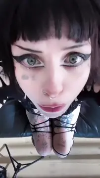 big tit goth tiktok goddess