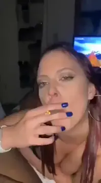 Slut has to deepthroat bbc dealer for free weed