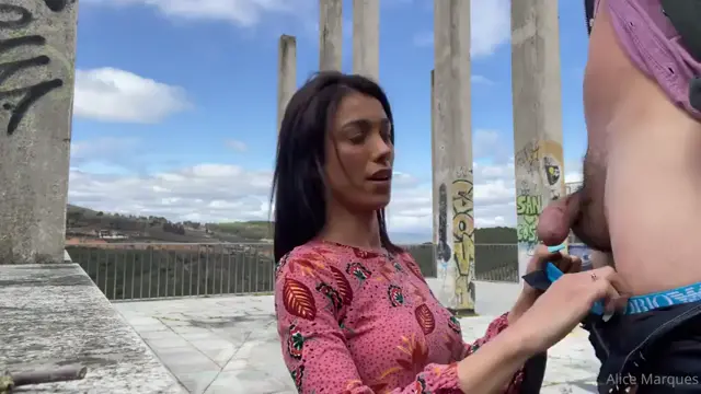 Alice Marques Blowjob Outdoors