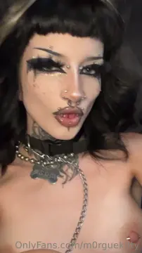 Freaky Goth Cum Slut With Split Tongue