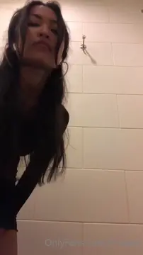 Sneaky Petite in the Bathroom