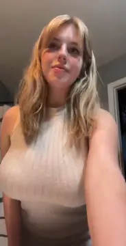 Showing Off In Her Tight Dress