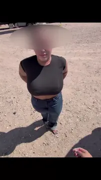 He thought I was smuggling something under my shirt 