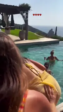 Devin Brugman nipslip vid & braless see thru shots 2025