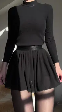 From cute skirt to nothing 
