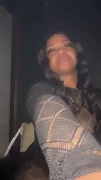 Short ebony with a massive natural ass