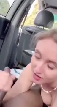fucking a white slut in the car