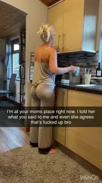 I love to tease my bully so that he ends up fucking my mom like the big ass whore that she is