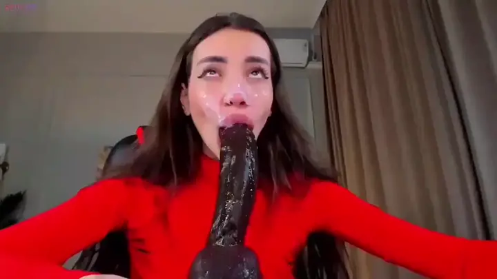 She is obsessed... addicted to worshipping BBC... even when she is alone <3