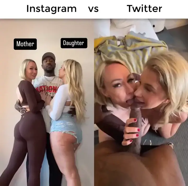 Thick PAWG MILF And Her Daughter Take Turns Riding BBC In Taboo Interracial Threesome
