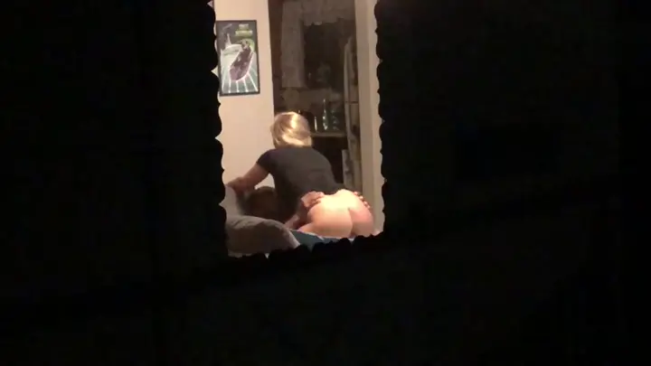 Husband coming back to see his wife taking bbc