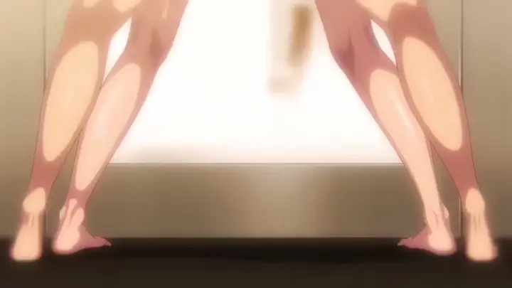 She got backshots and a creampie in the bathroom 