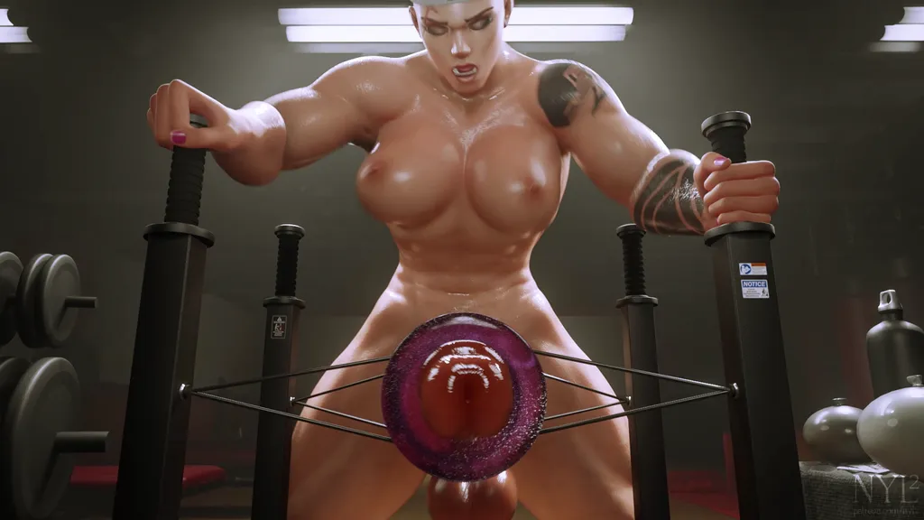 [Overwatch] Futa Zarya practices fucking