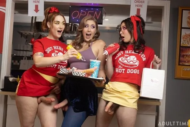 Fast Food Futa Threesome