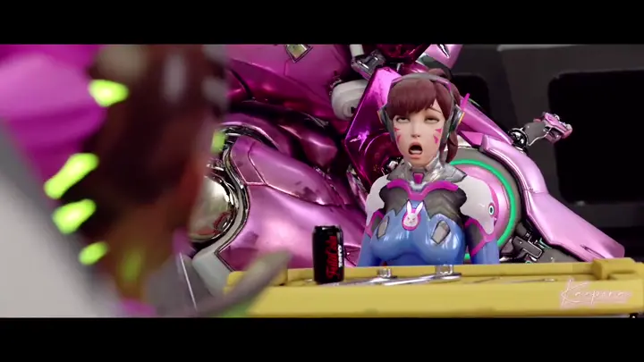 Sombra and Dva in the MEKA base [Overwatch] (by KaeporaNSFW) 