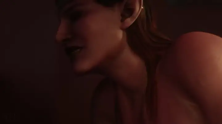 Purple Futa Demon gets her cock titfucked