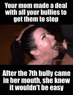 your mom came home with good news and a lot of cum on her face