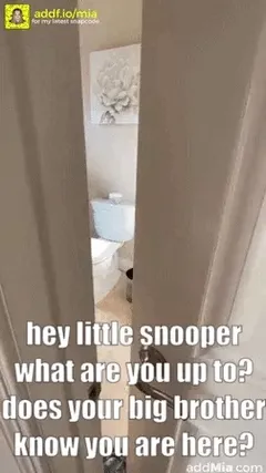 i forgot to mention that my lil brother would be staying the weekend. my girlfriend didn't mind