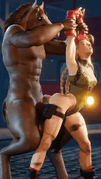 cammy getting pounded by the monster horse cock