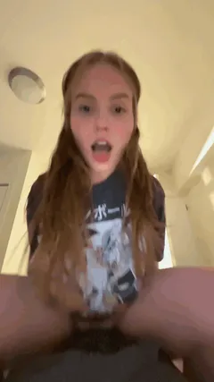 She's shy, but on the dick she's completely liberated