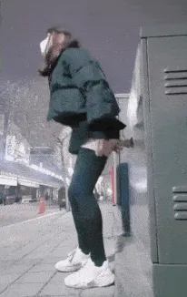 asian masturbating outside 2