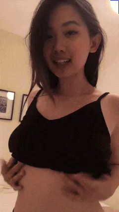her tits light up the room...literally