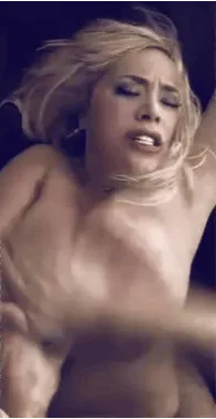 my girlfriend enjoys fucking her pussy between her legs slapping boobs