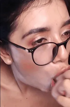 mariana deep-throating a dildo