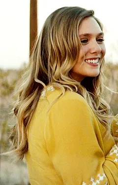sexy elizabeth olsen yellow