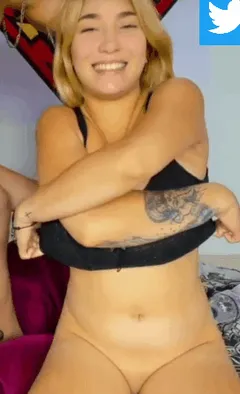 tanya black bra boob bounce