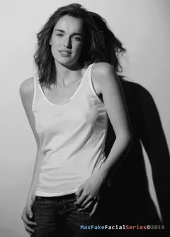 small x-ray on the top of elizabeth henstridge who is super sexy in shield scientist
