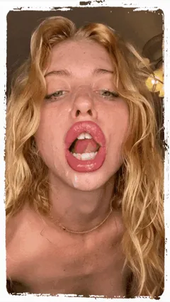 waiting for cum with her big fat lips #hhb01