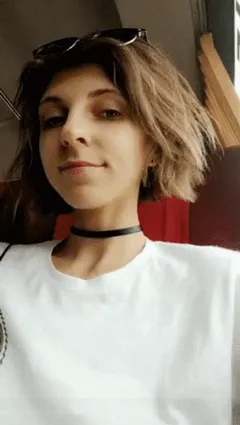 flashing her huge tits on the train