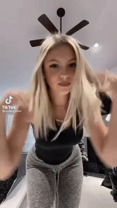 blonde cutie in sweats @jordynjones