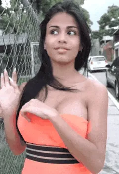 denisse gomez cute little flash