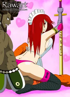 fairy tail - erza vs azuma