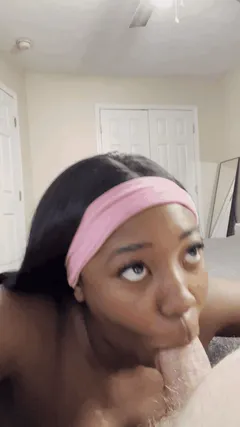 Im always happy with a white dick in my mouth blackchickswhitedicks