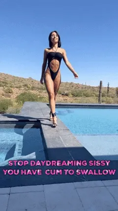 stop daydreaming sissy, you have cum to swallow
