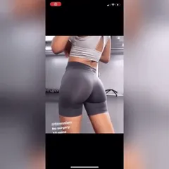 coi leray making her little butt jiggle in biker shorts.