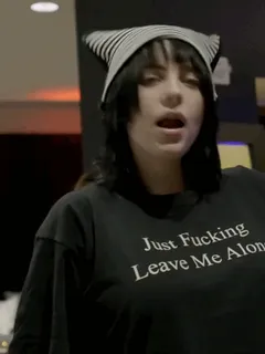sticking tongue out