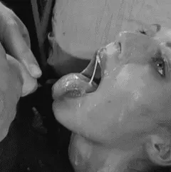 now that's a nice hot stream of hot jizz right in the mouth