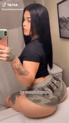 big ass slut sitting on counter