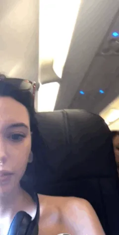 having some in-flight fun