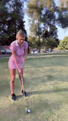 Creampie on the golf field